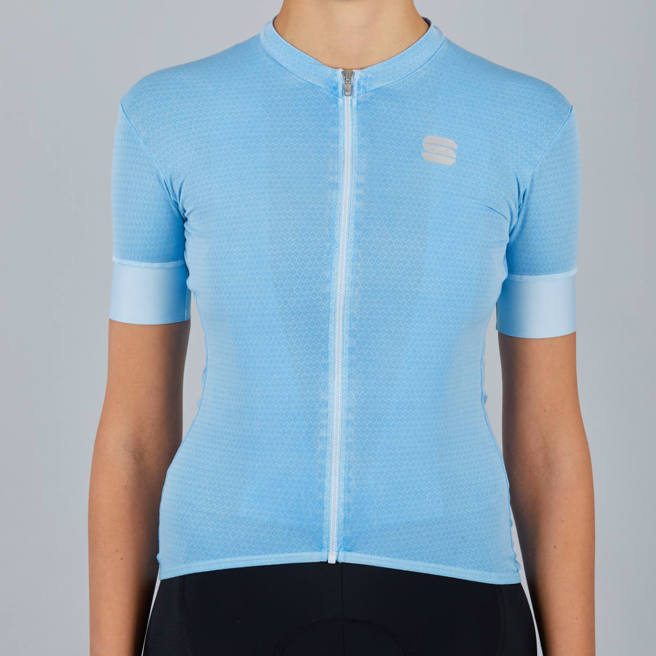 
                SPORTFUL Cyklistický dres s krátkým rukávem - MONOCROM - světle modrá L
            