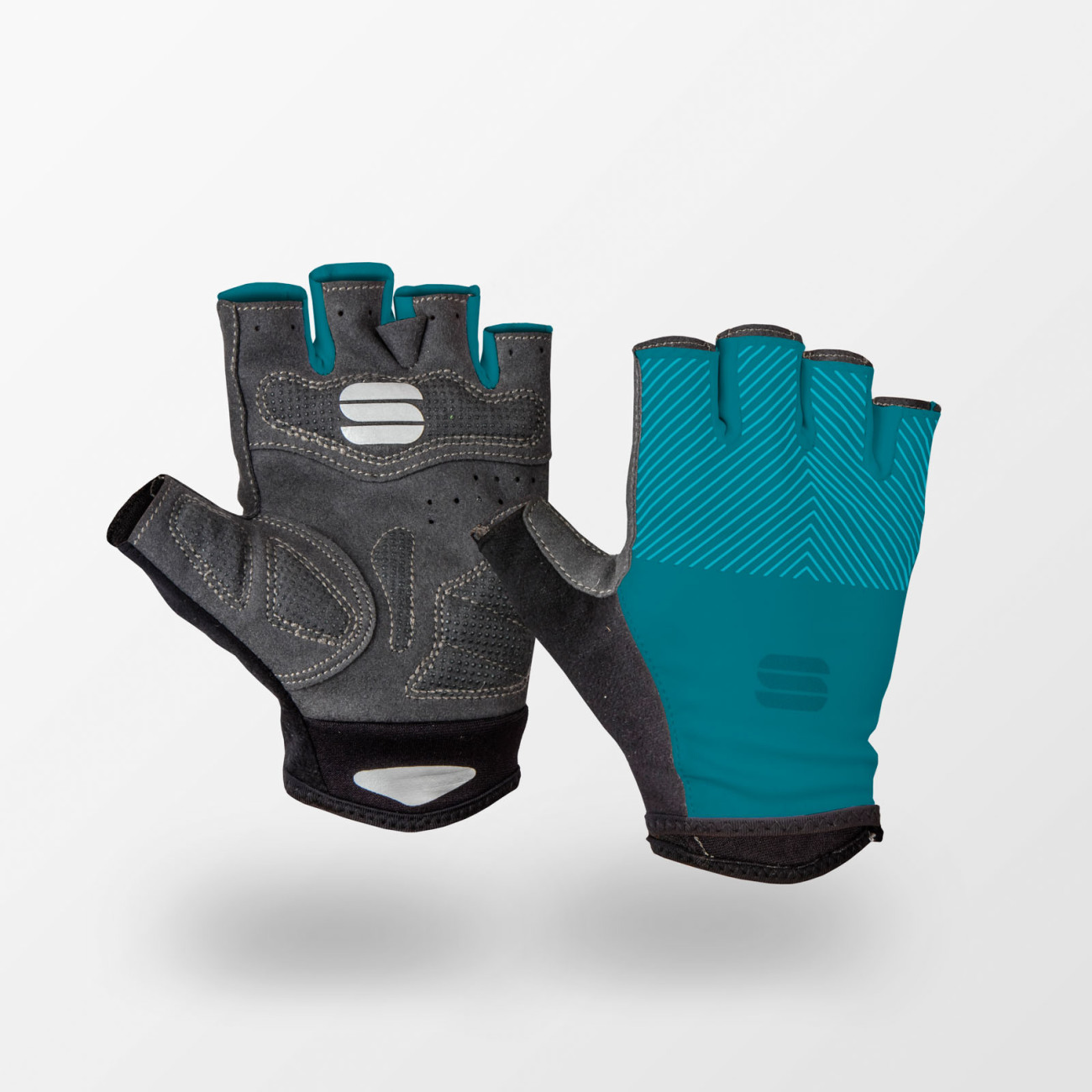 
                SPORTFUL Cyklistické rukavice krátkoprsté - RACE - modrá XS
            