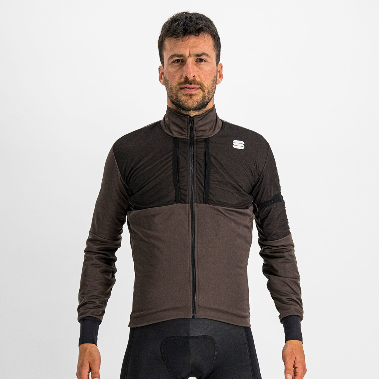 
                SPORTFUL Cyklistická zateplená bunda - SUPERGIARA - hnědá 3XL
            