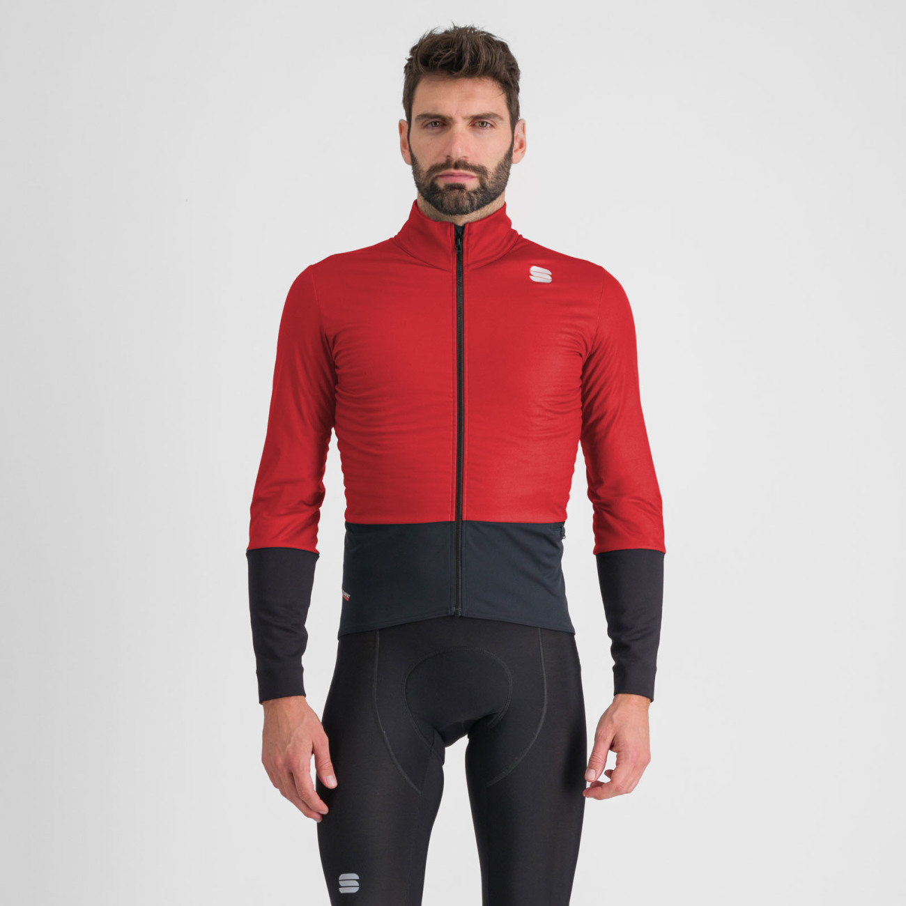 
                SPORTFUL Cyklistická větruodolná bunda - TOTAL COMFORT - červená/černá M
            