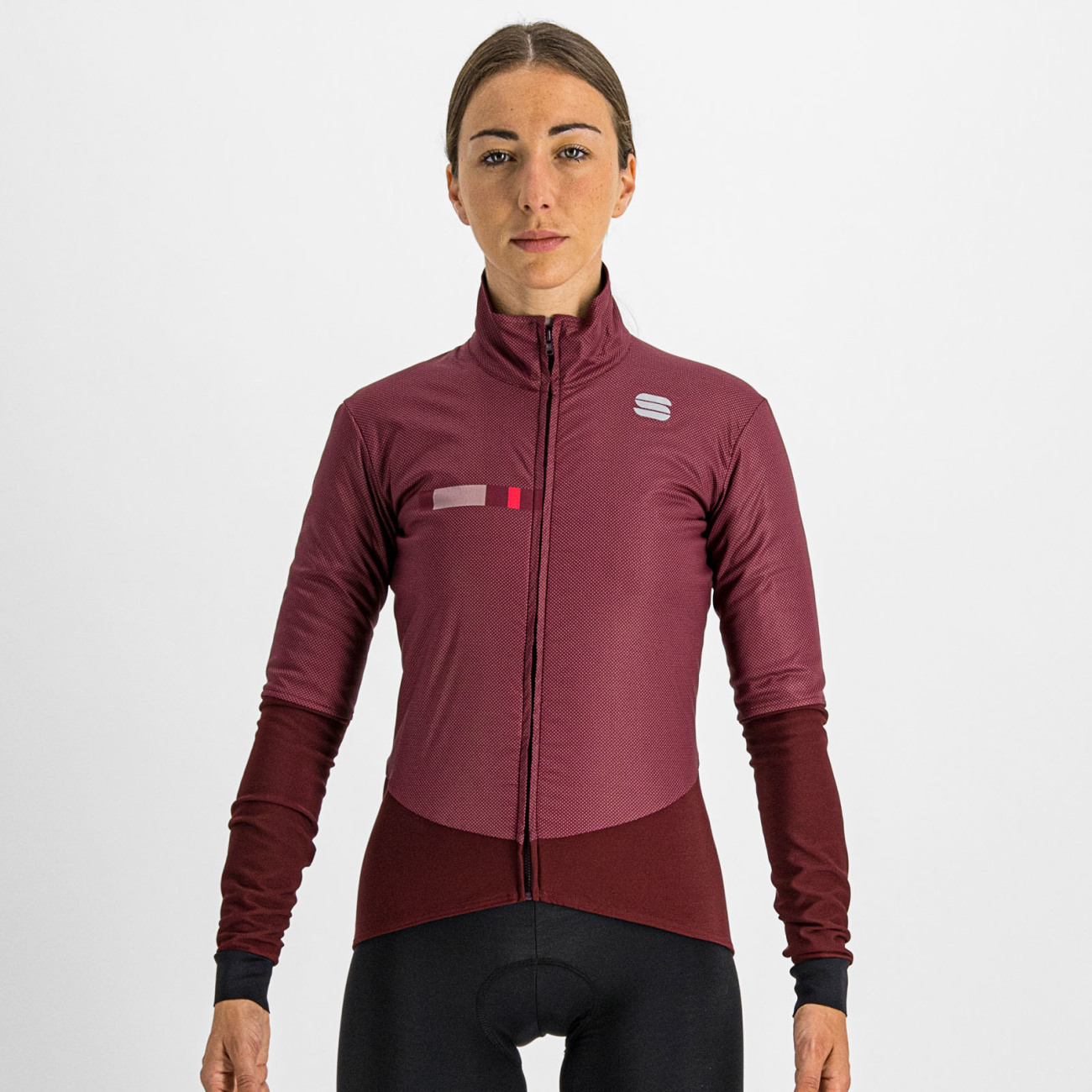 
                SPORTFUL Cyklistická zateplená bunda - BODYFIT PRO - bordó M
            