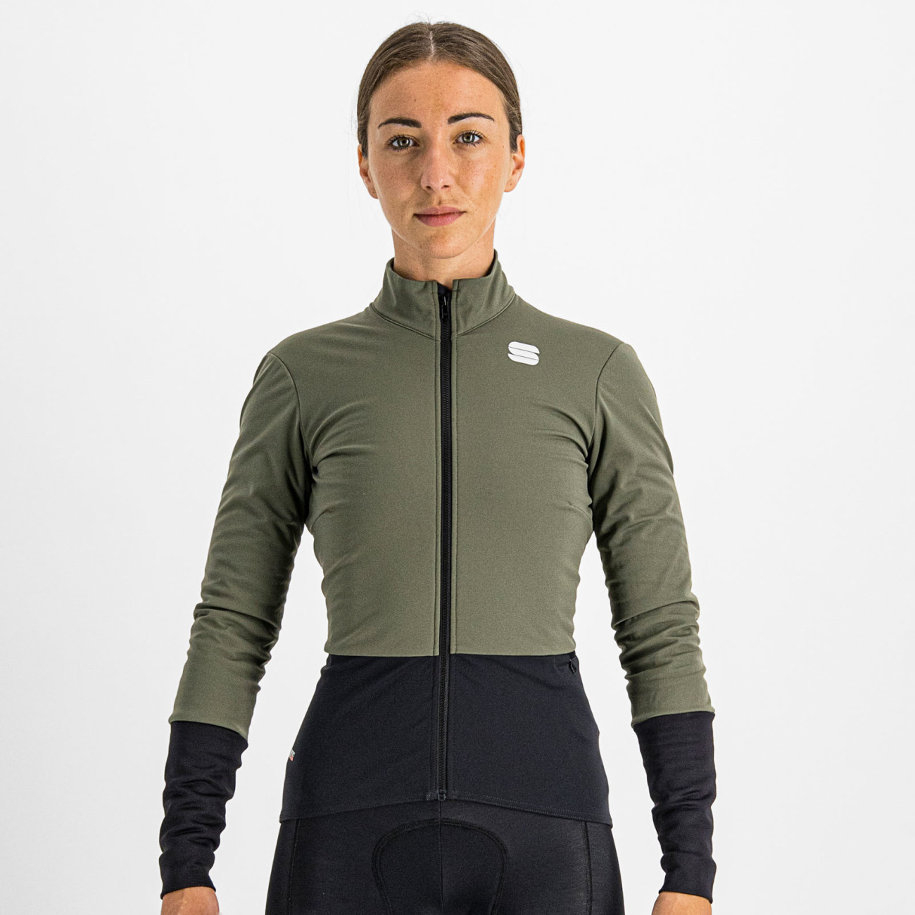 
                SPORTFUL Cyklistická větruodolná bunda - TOTAL COMFORT - zelená/černá
            