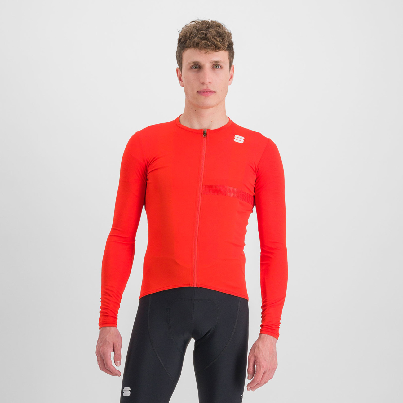
                SPORTFUL Cyklistický dres s dlouhým rukávem zimní - MATCHY - červená XL
            