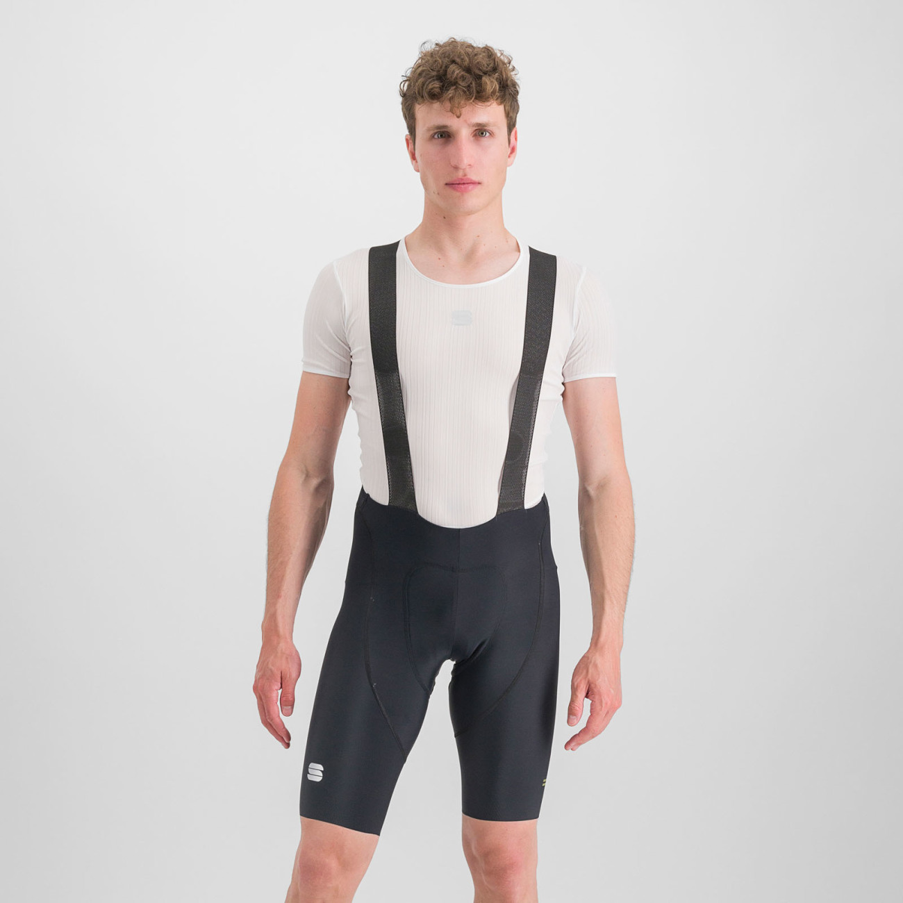 
                SPORTFUL Cyklistické kalhoty krátké s laclem - BODYFIT CLASSIC - černá/zlatá XL
            