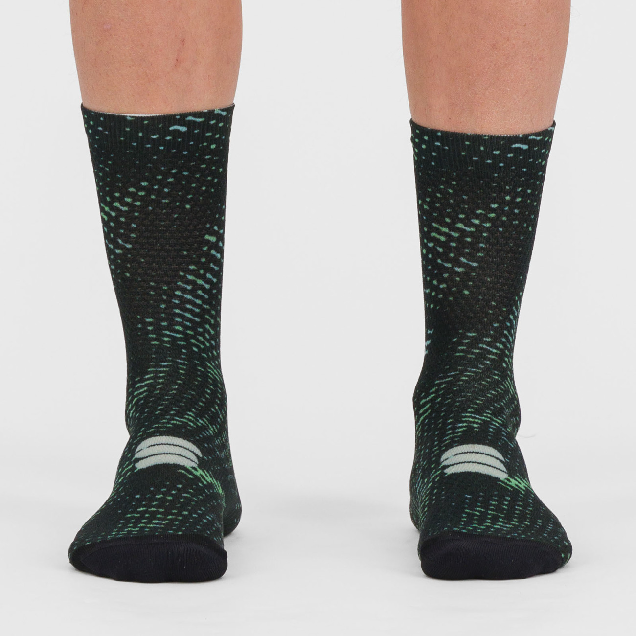 
                SPORTFUL Cyklistické ponožky klasické - SUPERGIARA - zelená/černá M-L
            