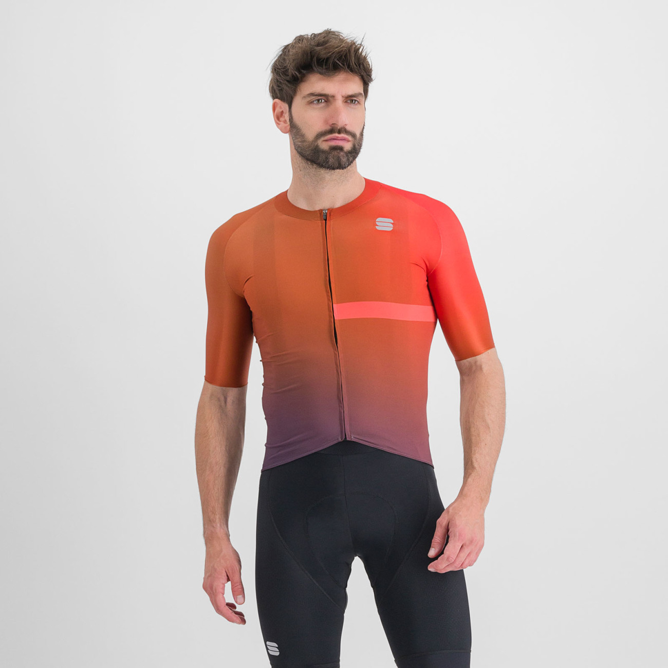 
                SPORTFUL Cyklistický dres s krátkým rukávem - BOMBER - oranžová M
            