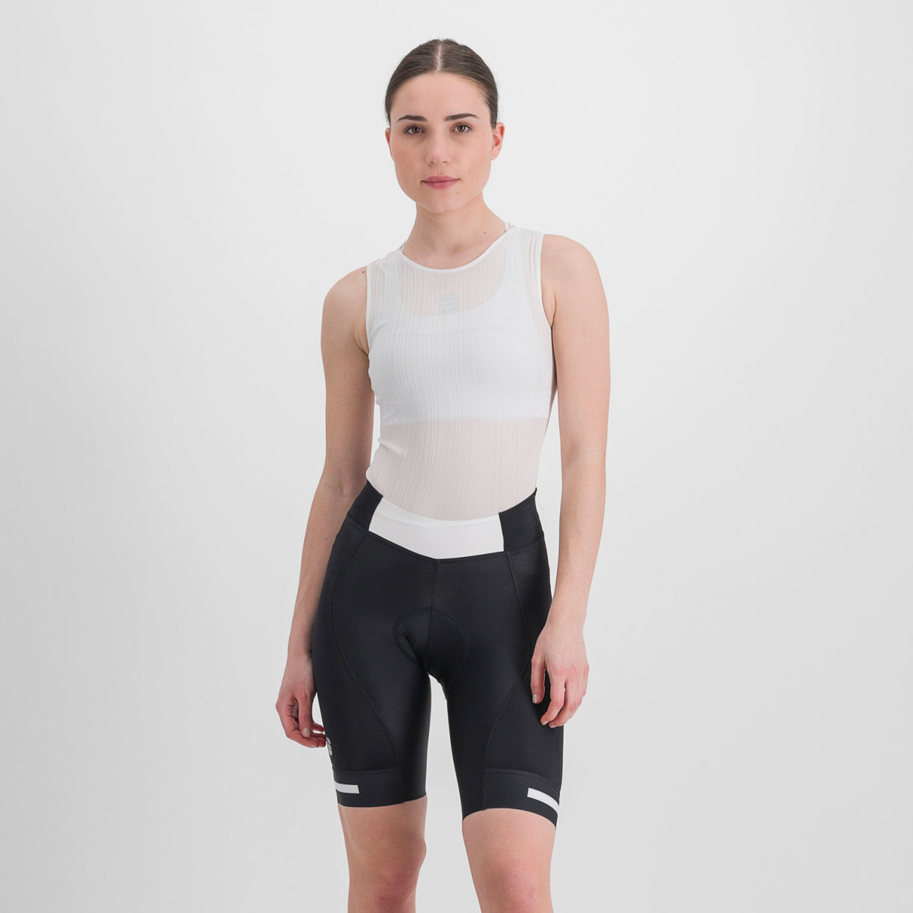 
                SPORTFUL Cyklistické kalhoty krátké bez laclu - NEO - černá/bílá XL
            