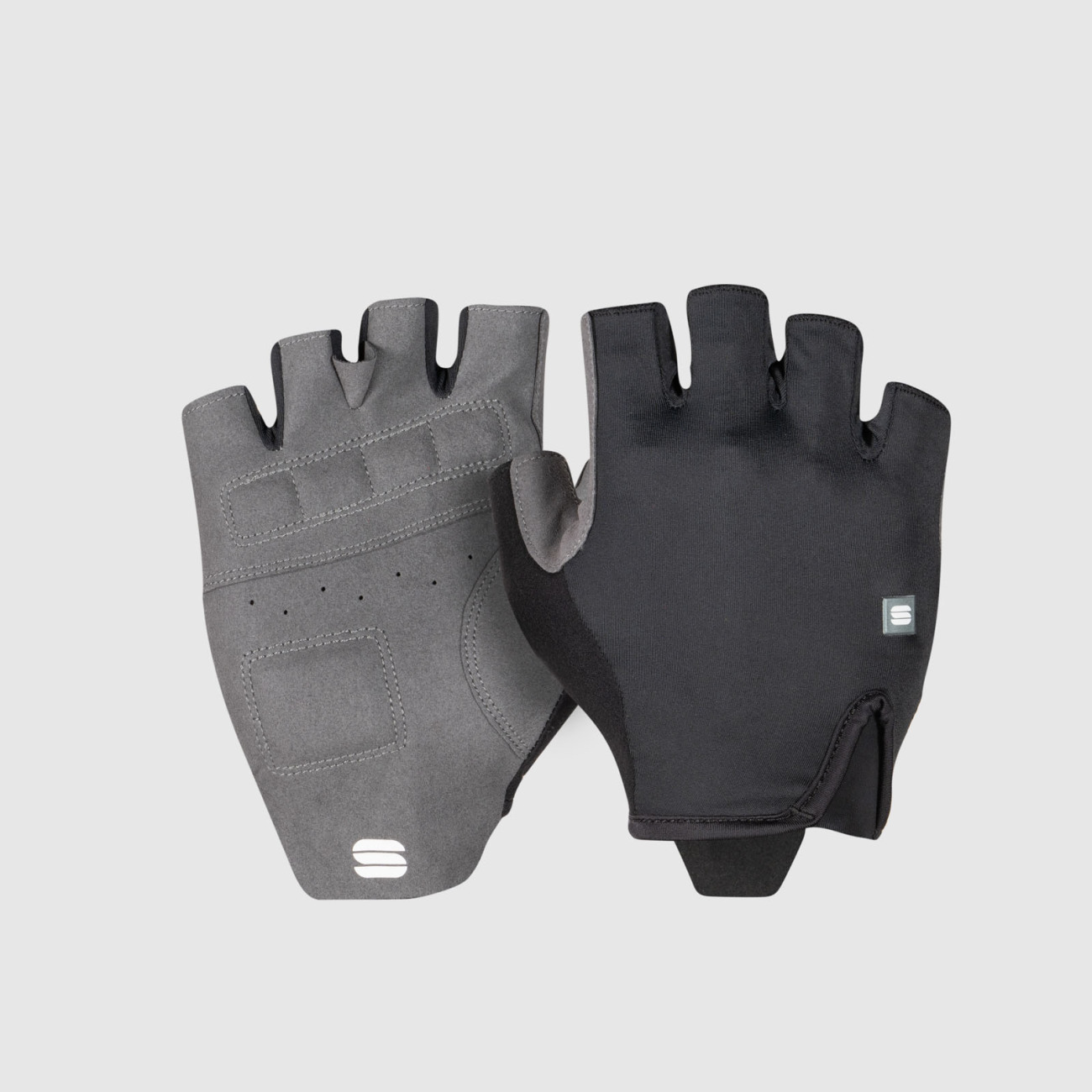 Levně SPORTFUL Cyklistické rukavice krátkoprsté - MATCHY - černá