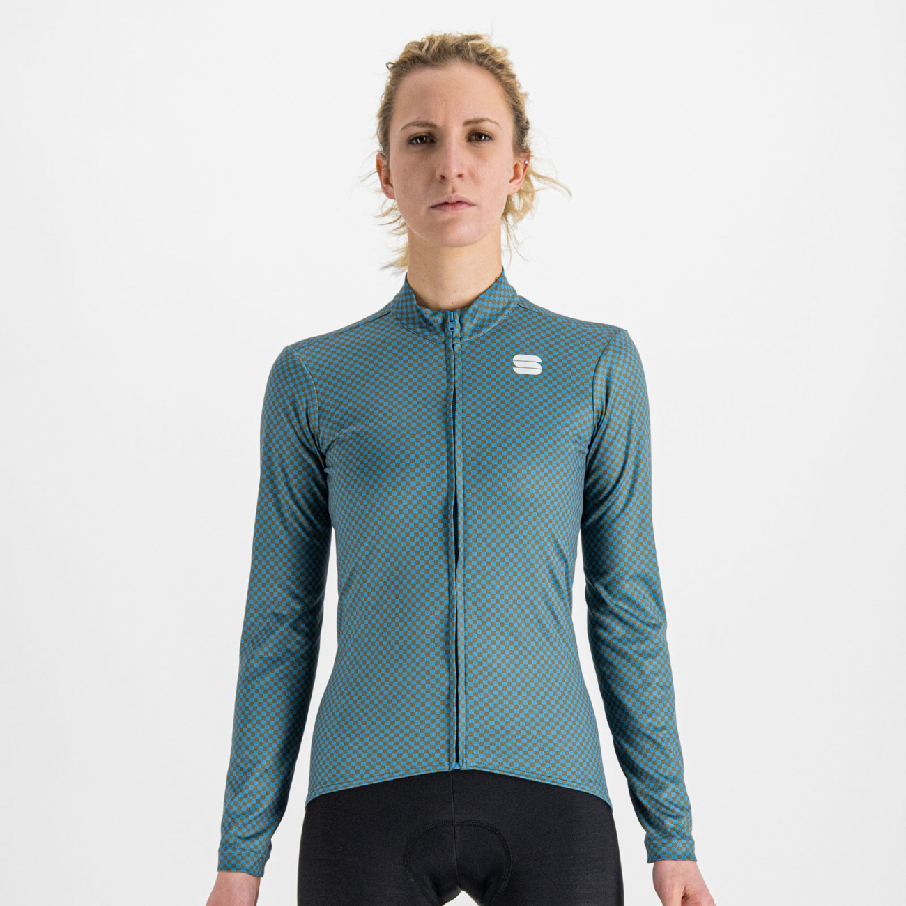 
                SPORTFUL Cyklistický dres s dlouhým rukávem zimní - CHECKMATE THERMAL - modrá L
            