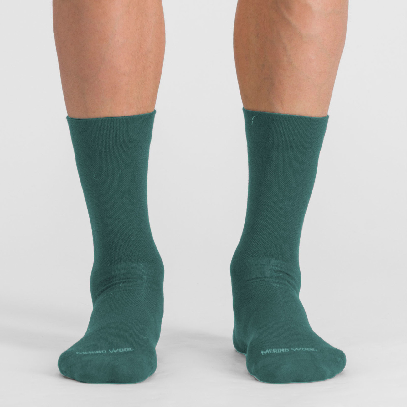 Levně SPORTFUL Cyklistické ponožky klasické - MATCHY WOOL - zelená XL