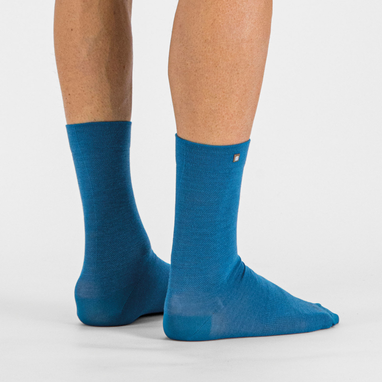 
                SPORTFUL Cyklistické ponožky klasické - MATCHY WOOL - modrá XL
            