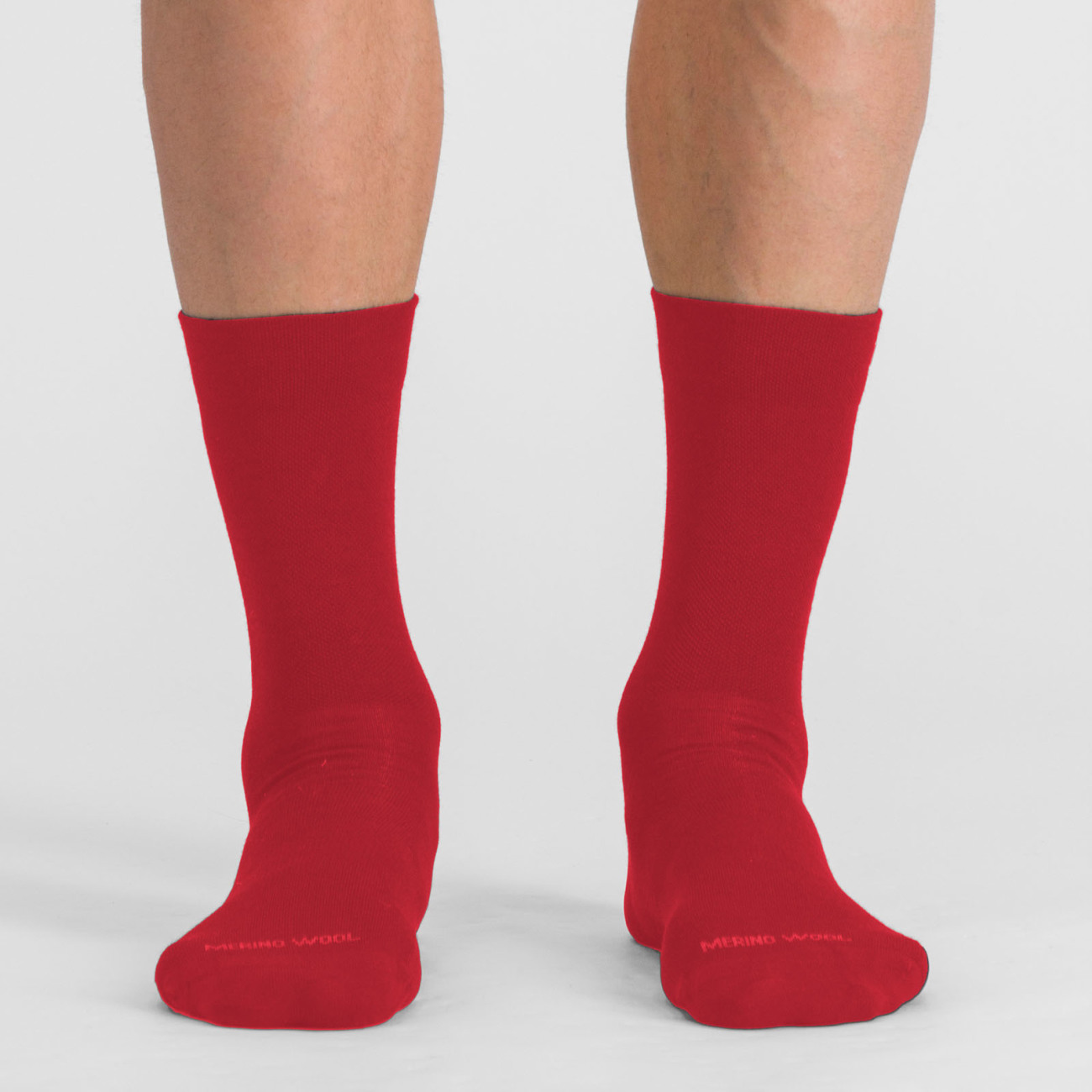 
                SPORTFUL Cyklistické ponožky klasické - MATCHY WOOL - červená
            