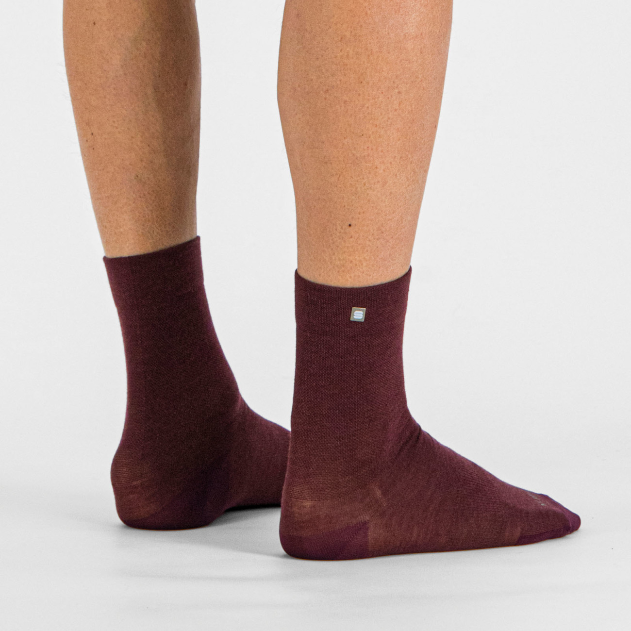 
                SPORTFUL Cyklistické ponožky klasické - MATCHY WOOL - bordó L-XL
            