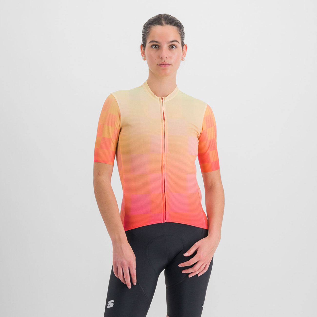 
                SPORTFUL Cyklistický dres s krátkým rukávem - ROCKET - oranžová/béžová S
            