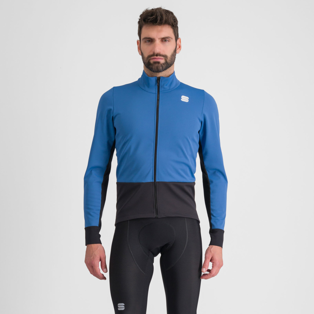 
                SPORTFUL Cyklistická větruodolná bunda - NEO SOFTSHELL - modrá/černá M
            