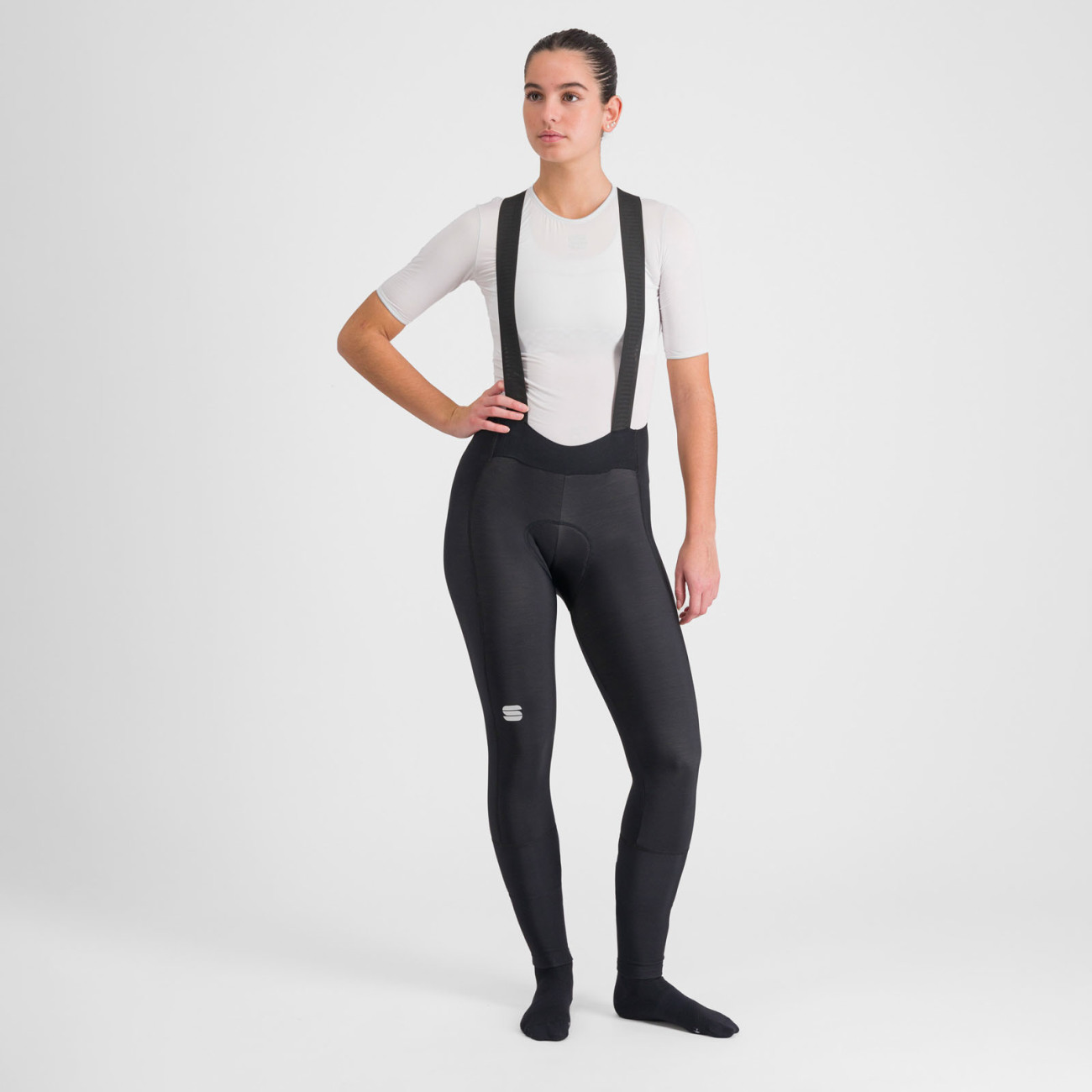 
                SPORTFUL Cyklistické kalhoty dlouhé s laclem - BODYFIT PRO - černá
            