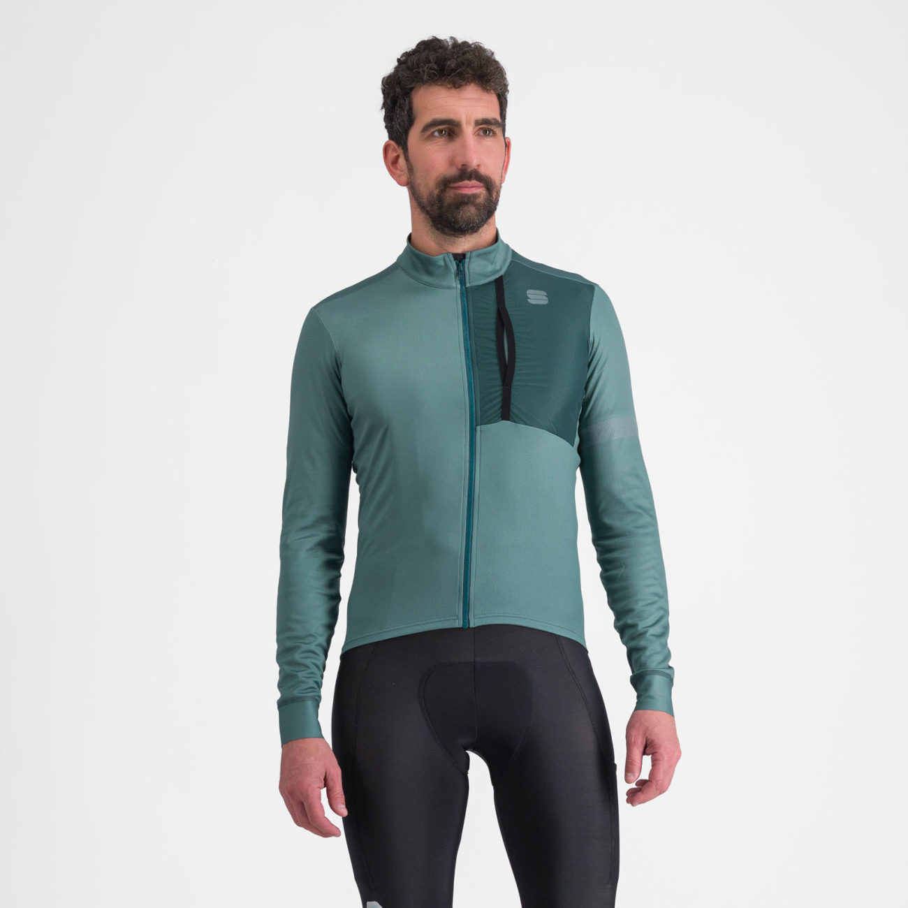 
                SPORTFUL Cyklistický dres s dlouhým rukávem zimní - SUPERGIARA THERMAL - zelená 2XL
            