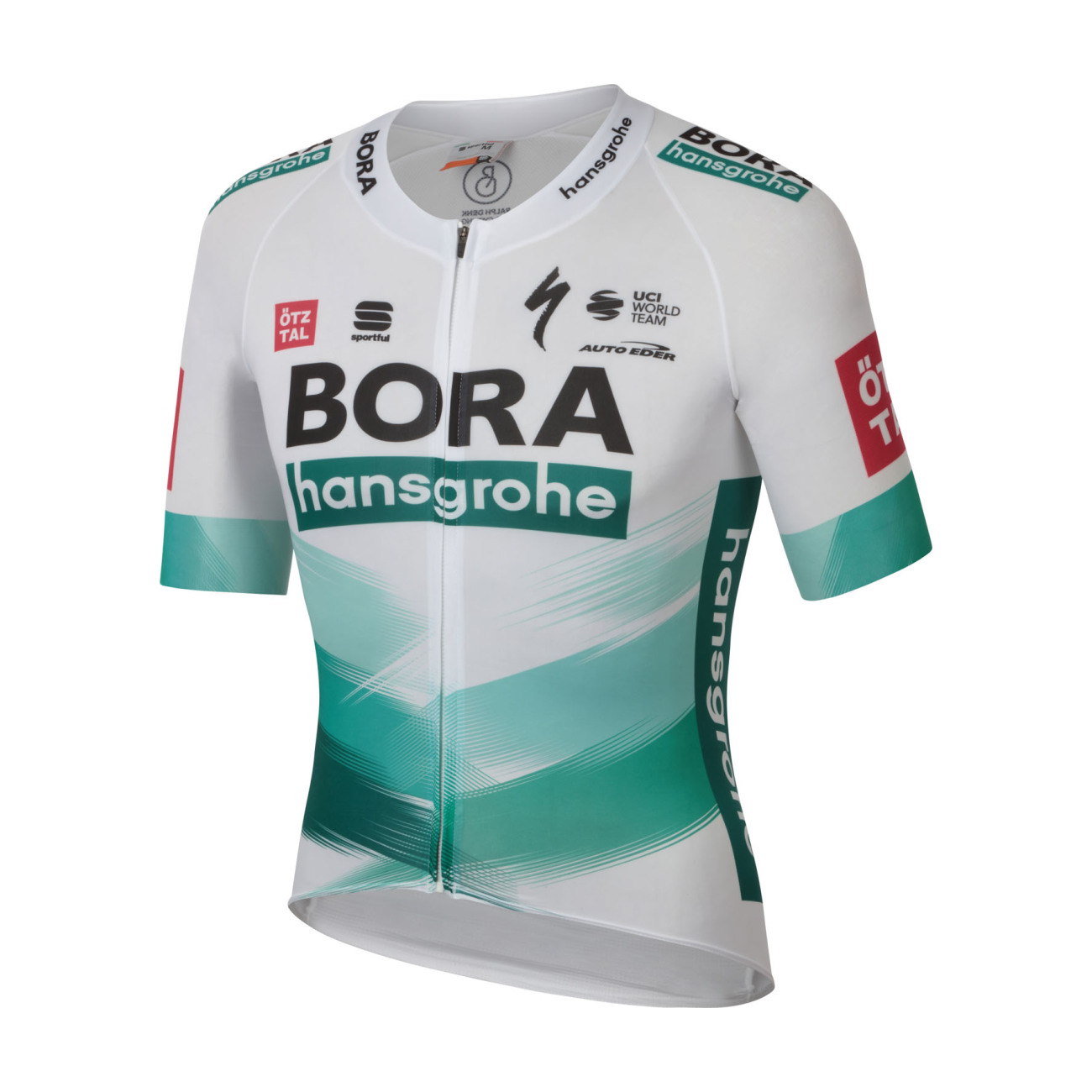 
                SPORTFUL Cyklistický dres s krátkým rukávem - BOMBER BORA TOUR DE FRANCE - bílá/zelená L
            