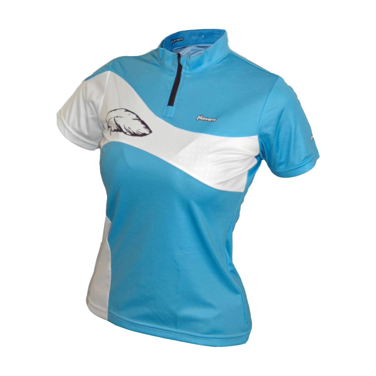 
                HAVEN Cyklistický dres s krátkým rukávem - COMTESS - modrá/bílá M
            