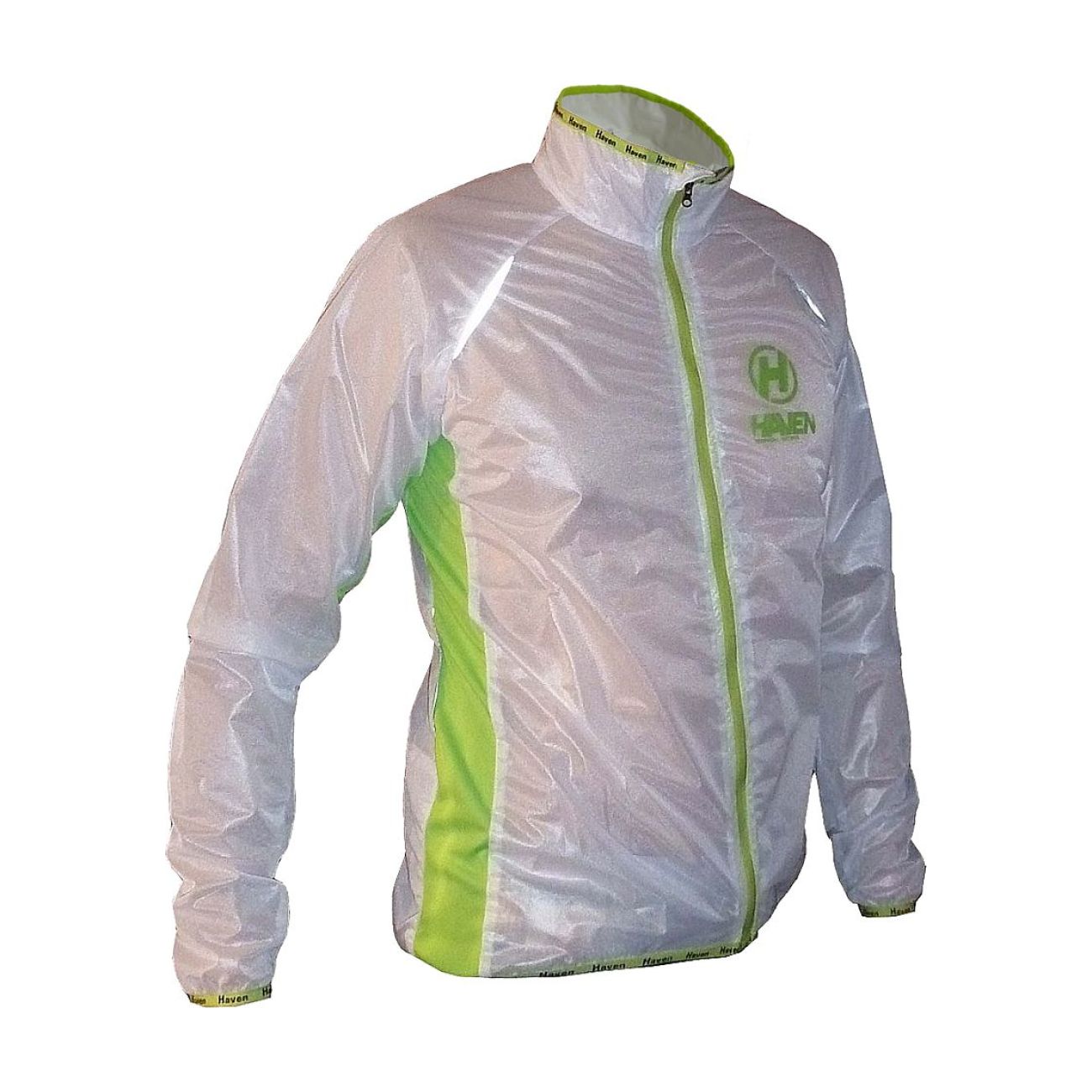 
                HAVEN Cyklistická větruodolná bunda - ULTRALIGHT - bílá/zelená M
            