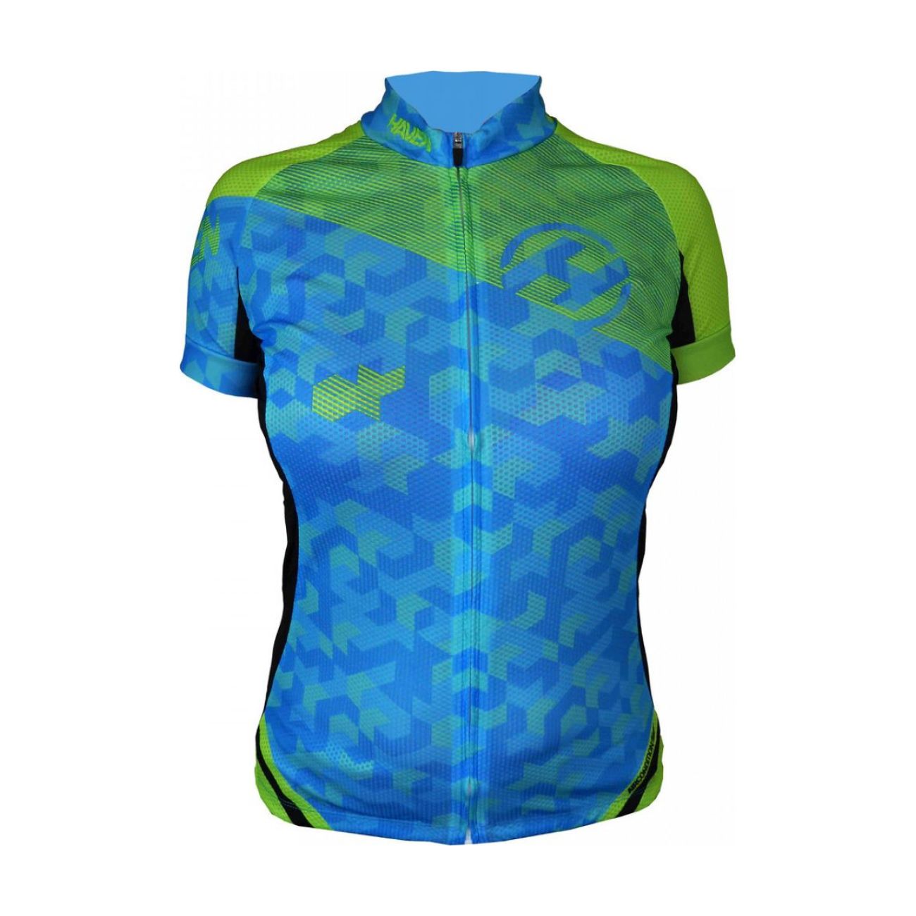 
                HAVEN Cyklistický dres s krátkým rukávem - SINGLETRAIL WOMEN - modrá/zelená L
            