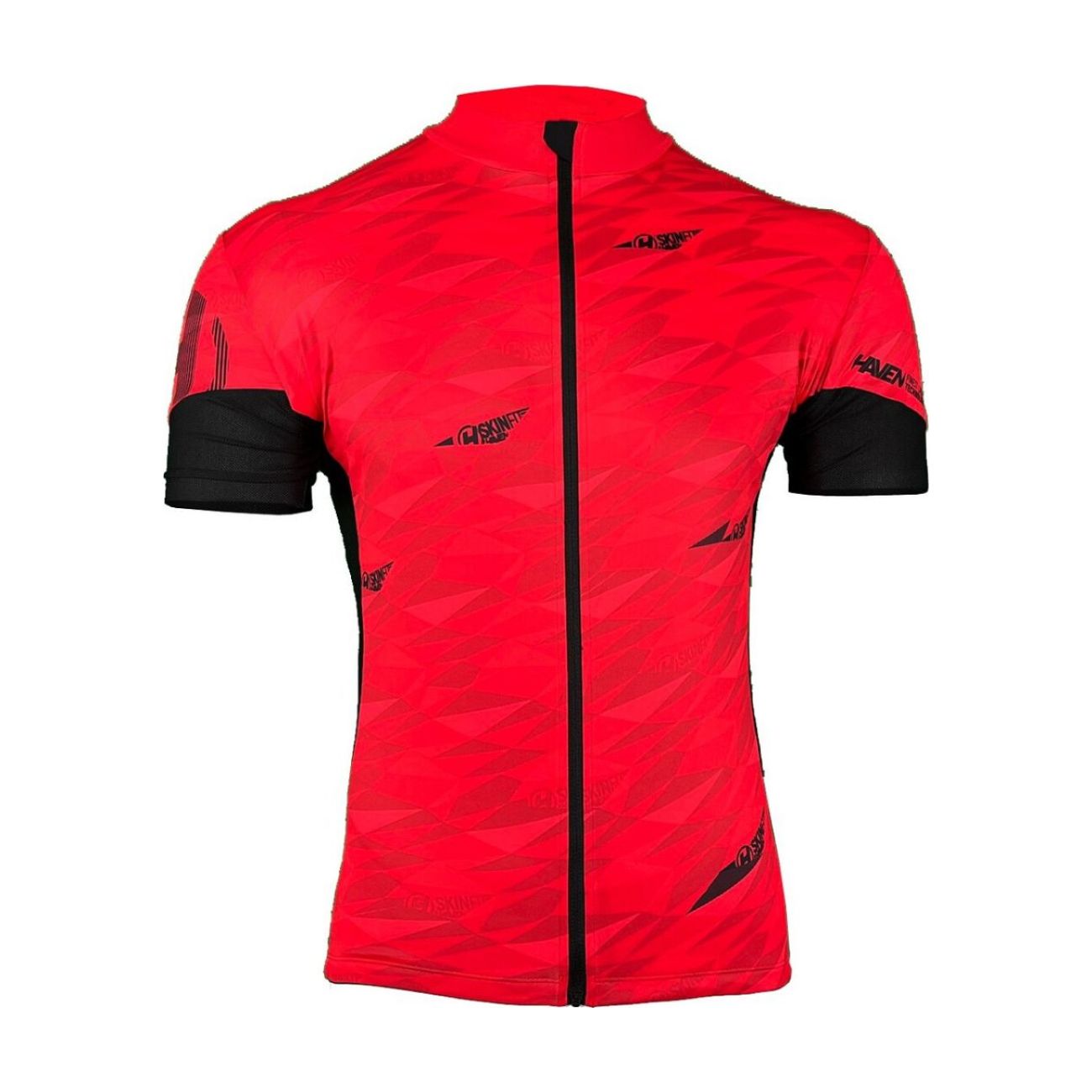 
                HAVEN Cyklistický dres s krátkým rukávem - SKINFIT NEO - červená/černá 2XL
            