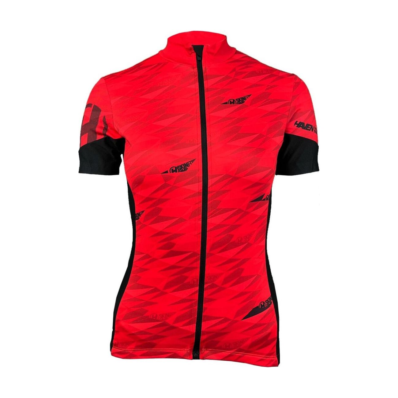 
                HAVEN Cyklistický dres s krátkým rukávem - SKINFIT NEO WOMEN - červená/černá 3XL
            