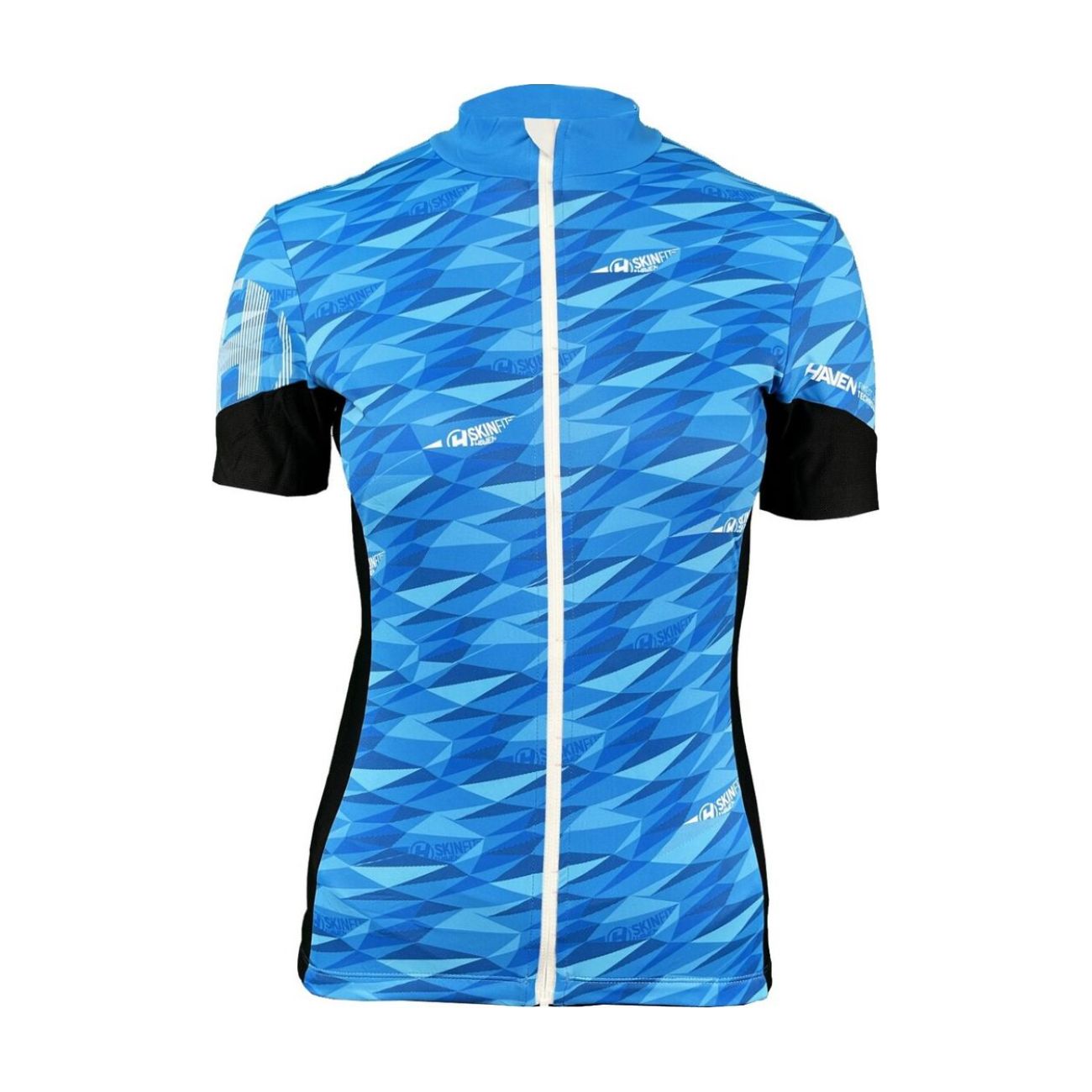 
                HAVEN Cyklistický dres s krátkým rukávem - SKINFIT NEO WOMEN - modrá/bílá 3XL
            