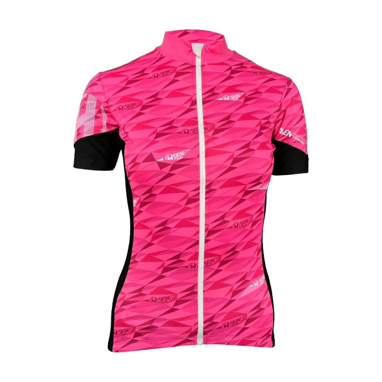 
                HAVEN Cyklistický dres s krátkým rukávem - SKINFIT NEO WOMEN - růžová/bílá 3XL
            