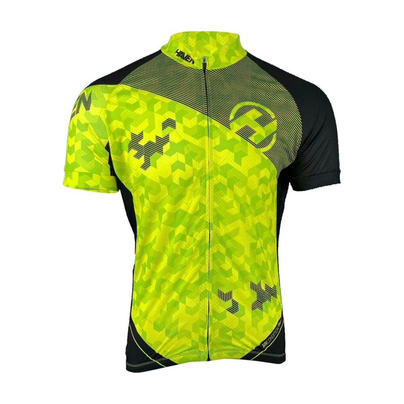 
                HAVEN Cyklistický dres s krátkým rukávem - SINGLETRAIL NEO - zelená/černá 3XL
            