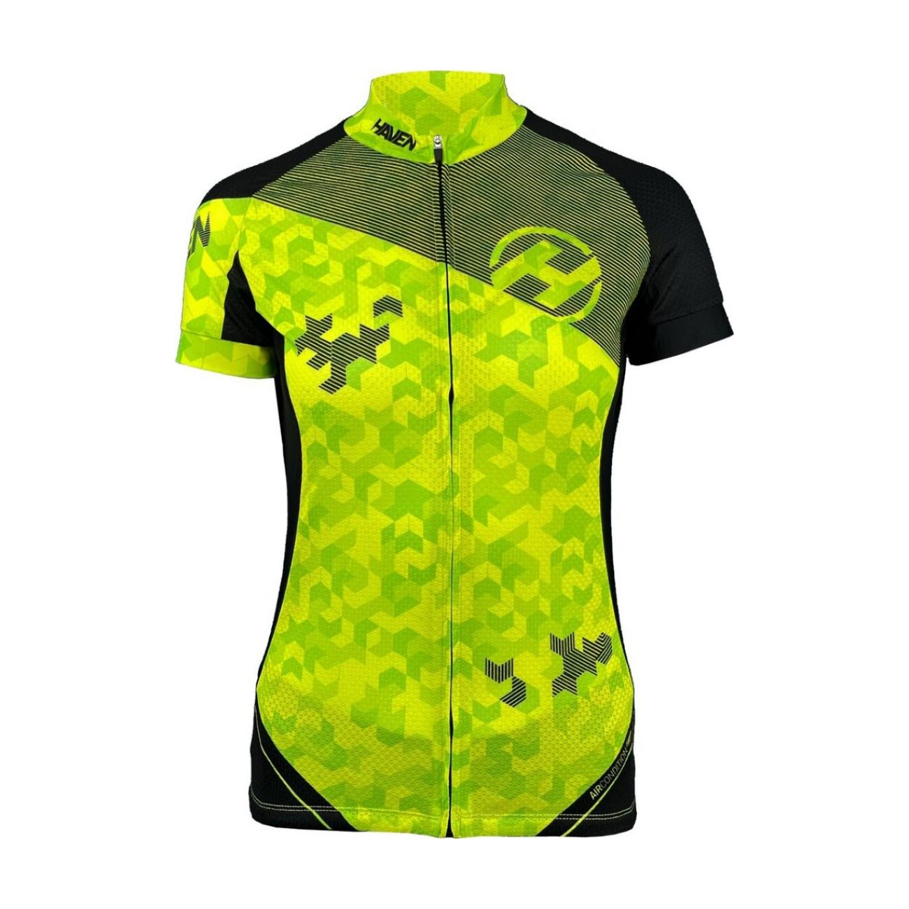 Levně HAVEN Cyklistický dres s krátkým rukávem - SINGLETRAIL NEO WOMEN - zelená/černá L