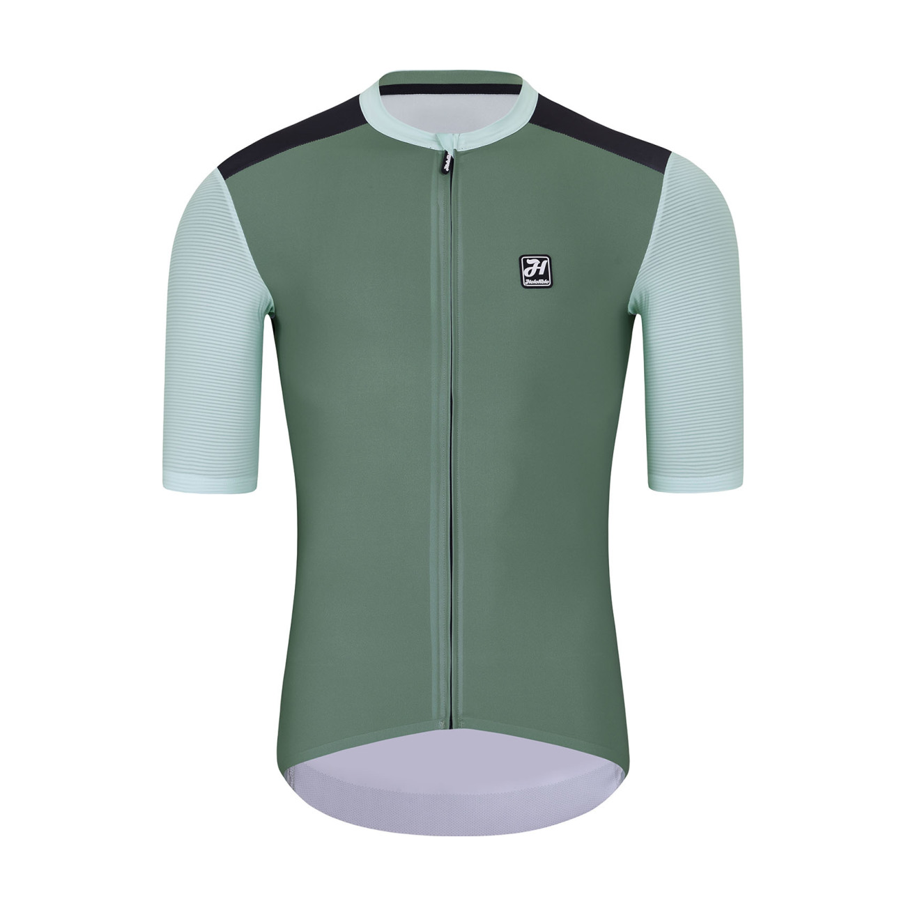 Levně HOLOKOLO Cyklistický dres s krátkým rukávem - TECHNICAL - zelená/černá S