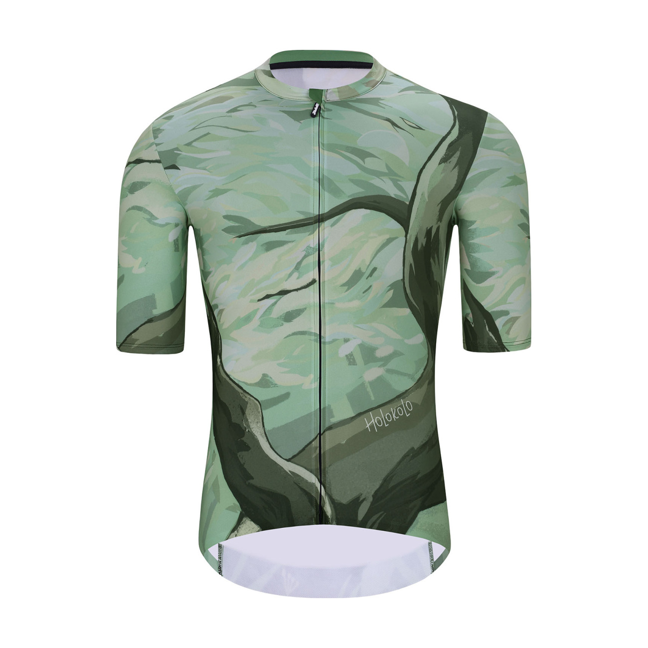 
                HOLOKOLO Cyklistický dres s krátkým rukávem - FOREST - zelená/hnědá 5XL
            