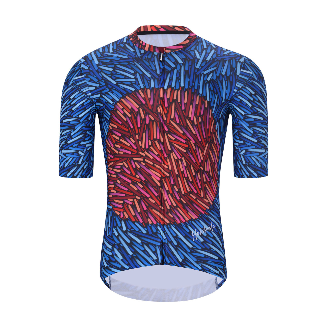 
                HOLOKOLO Cyklistický dres s krátkým rukávem - TAMELESS - červená/modrá S
            