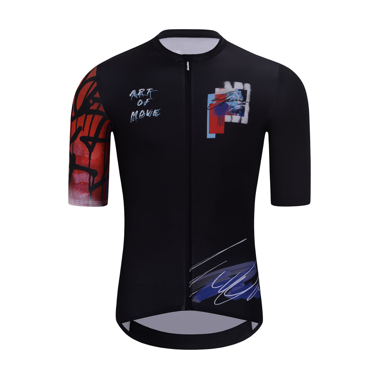 
                HOLOKOLO Cyklistický dres s krátkým rukávem - SKETCH - červená/černá 3XL
            