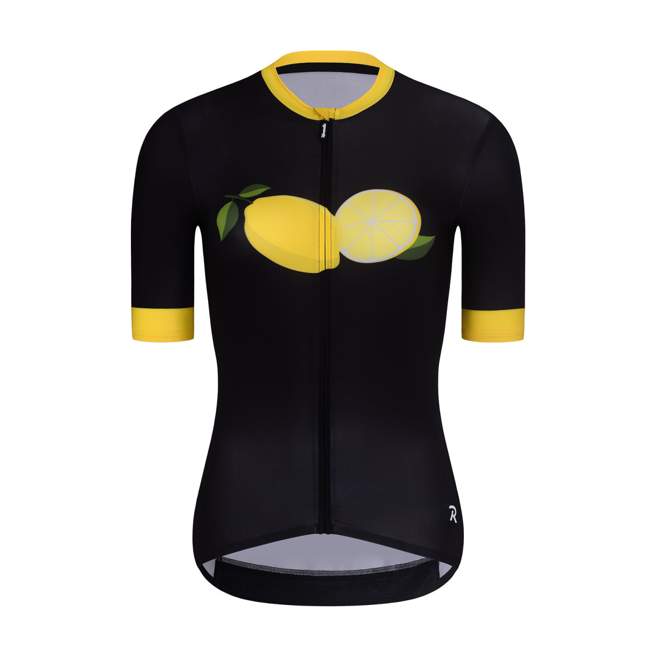 
                RIVANELLE BY HOLOKOLO Cyklistický dres s krátkým rukávem - FRUIT LADY - žlutá/černá XL
            