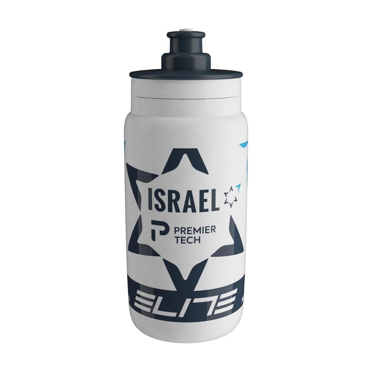 Levně ELITE Cyklistická láhev na vodu - FLY 550 ISRAEL PREMIERTECH - bílá