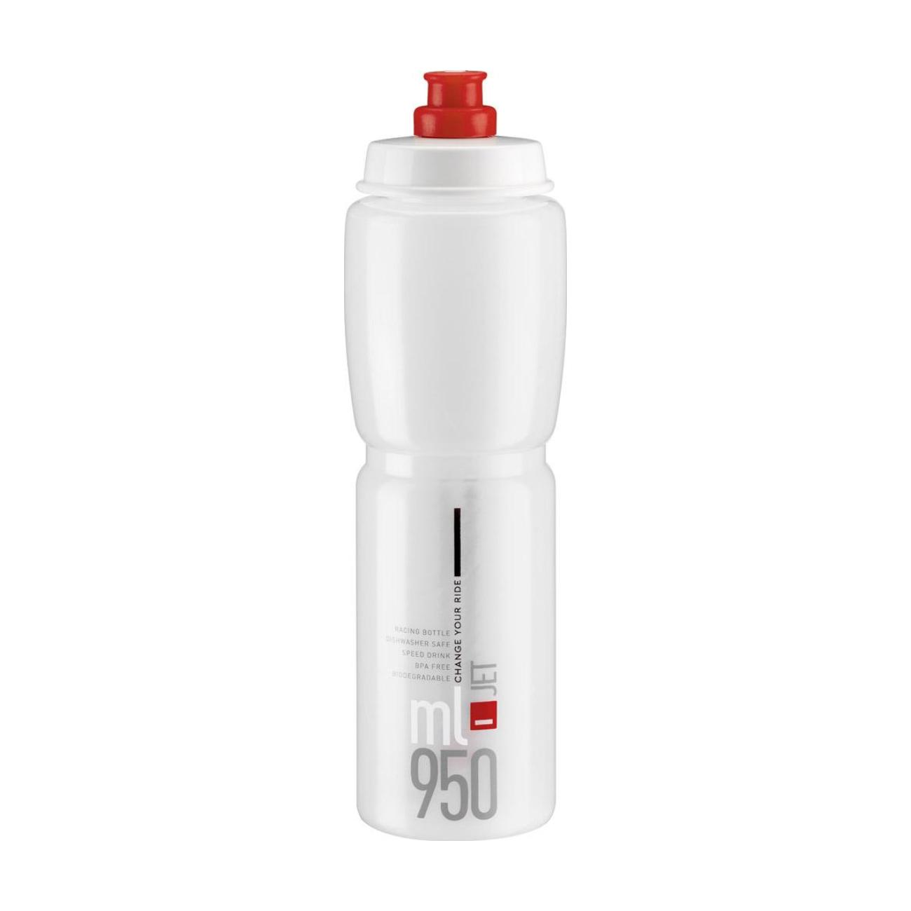 
                ELITE Cyklistická láhev na vodu - JET 950 - transparentní
            