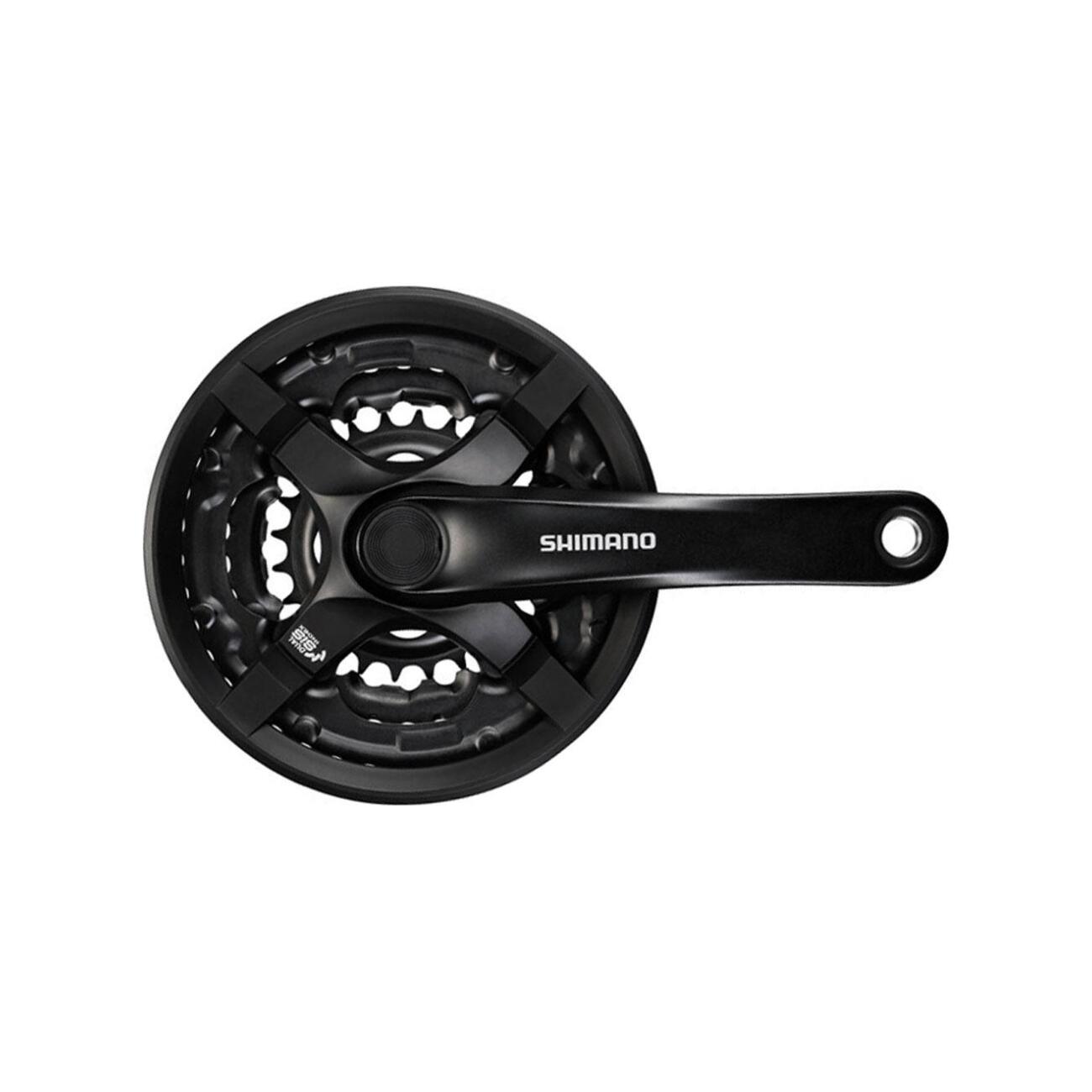 
                SHIMANO kliky s převodníkem - TOURNEY TY501 170mm 48/38/28 - černá
            