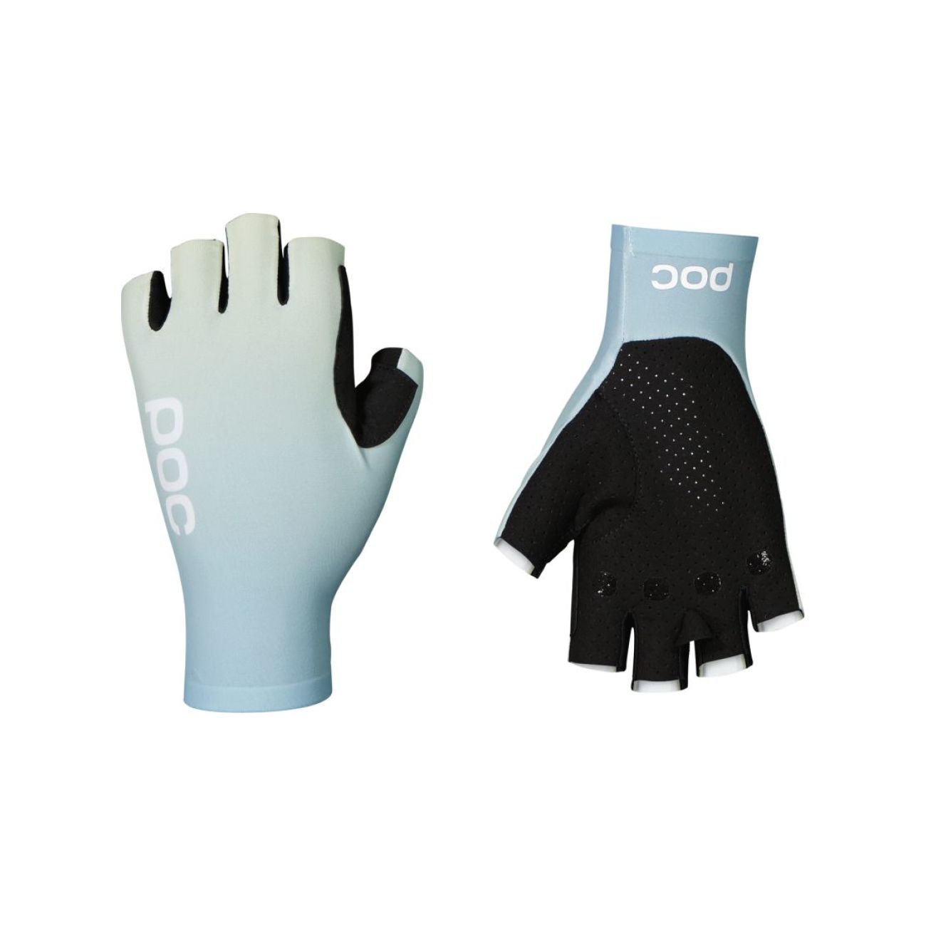 
                POC Cyklistické rukavice krátkoprsté - DEFT - světle modrá/černá S
            