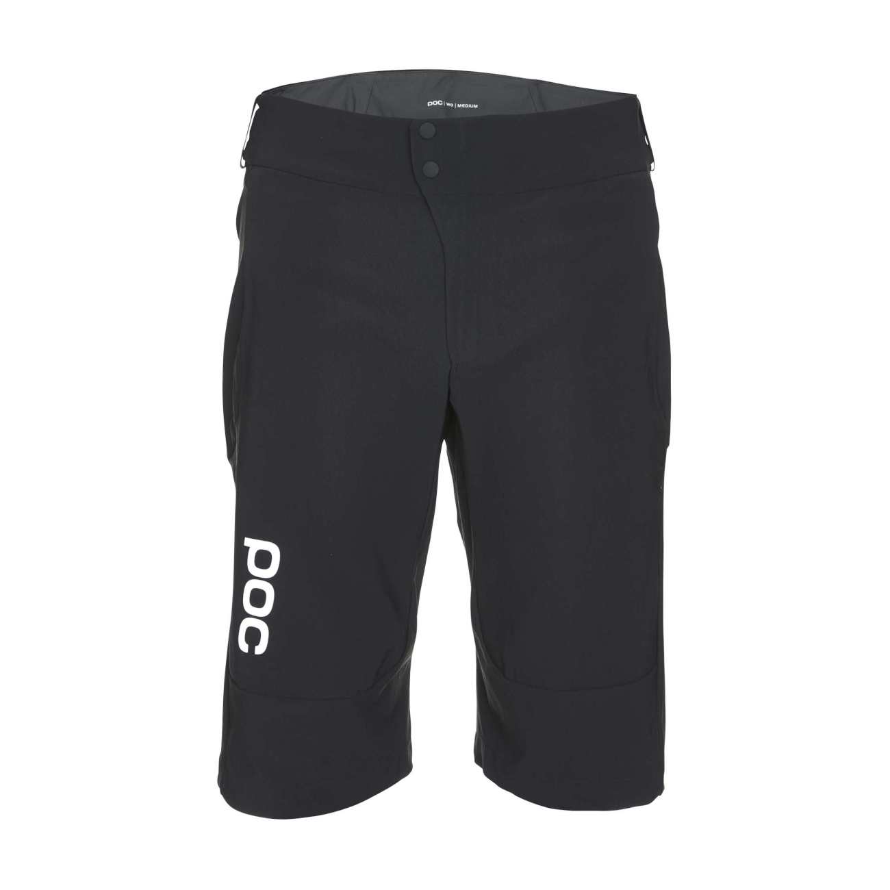 
                POC Cyklistické kalhoty krátké bez laclu - ESSENTIAL MTB - černá XS
            