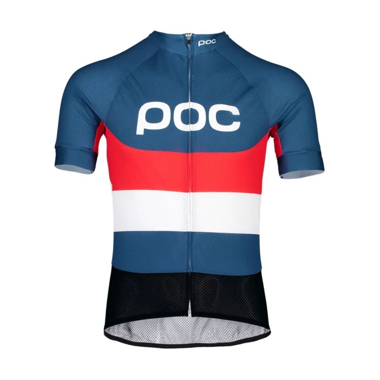 
                POC Cyklistický dres s krátkým rukávem - ESSENTIAL ROAD LOGO - červená/modrá/bílá/černá
            