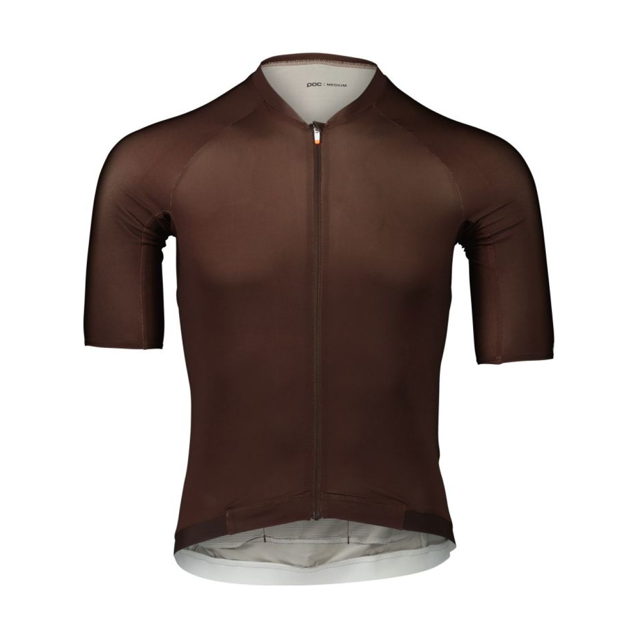 Levně POC Cyklistický dres s krátkým rukávem - PRISTINE - hnědá XL