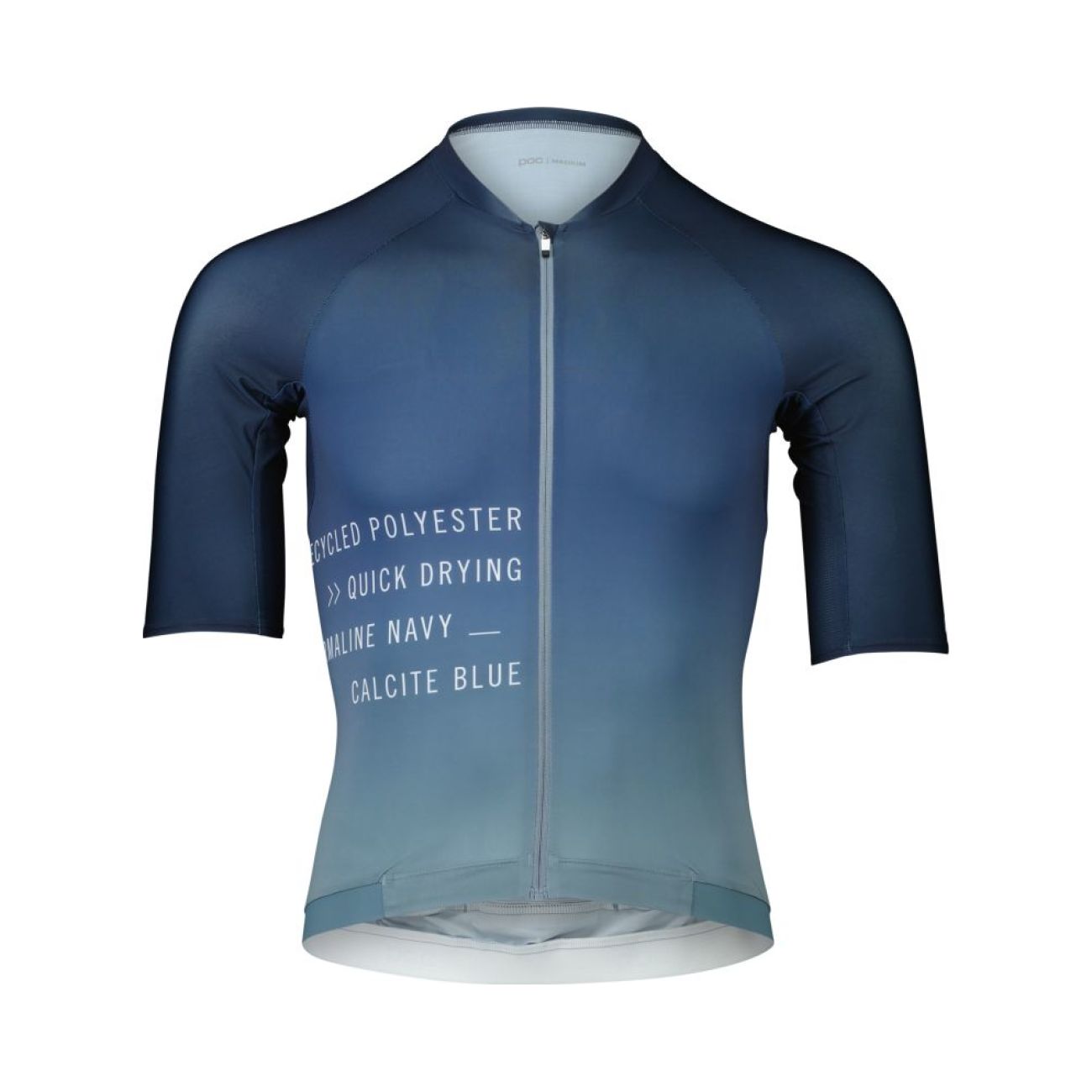 Levně POC Cyklistický dres s krátkým rukávem - PRISTINE PRINT - modrá