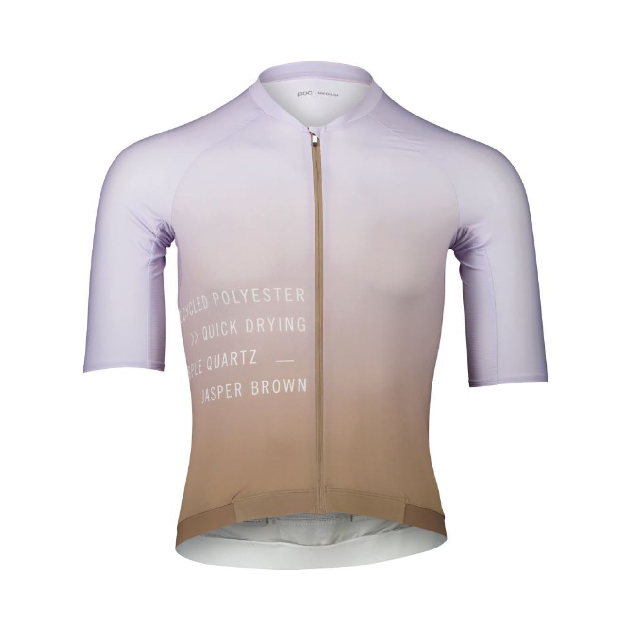 
                POC Cyklistický dres s krátkým rukávem - PRISTINE PRINT - hnědá/fialová M
            