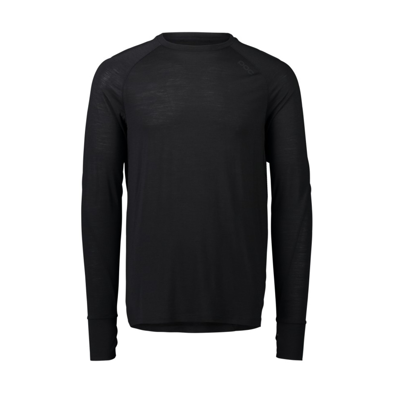 
                POC Cyklistický dres s dlouhým rukávem zimní - LIGHT MERINO - černá XS
            