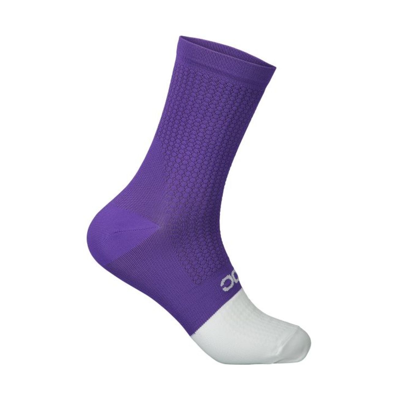 POC Cyklistické ponožky klasické - FLAIR - fialová/bílá M