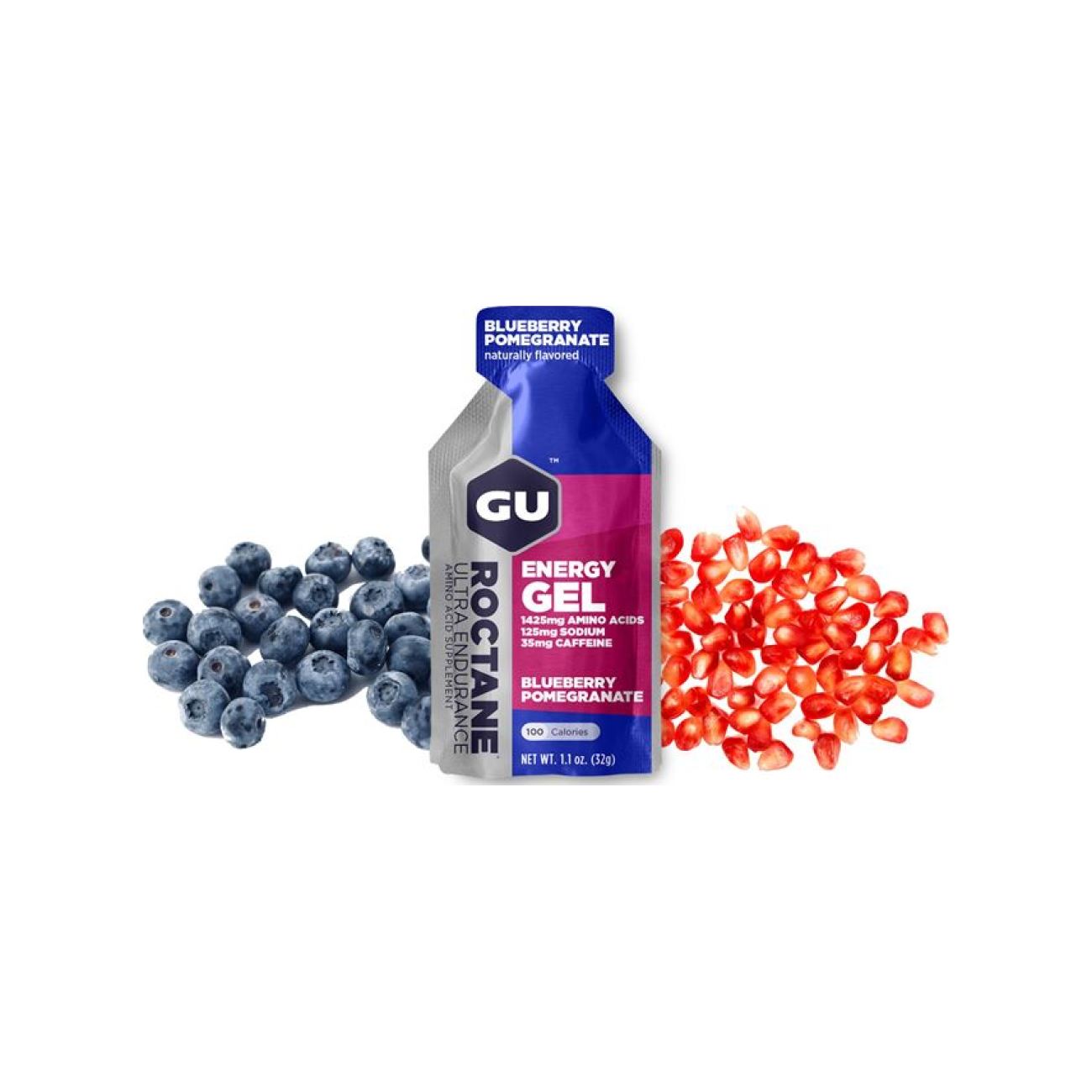 Levně GU Cyklistická výživa - ROCTANE ENERGY GEL 32 G BLUEBERRY/POMEGRANATE