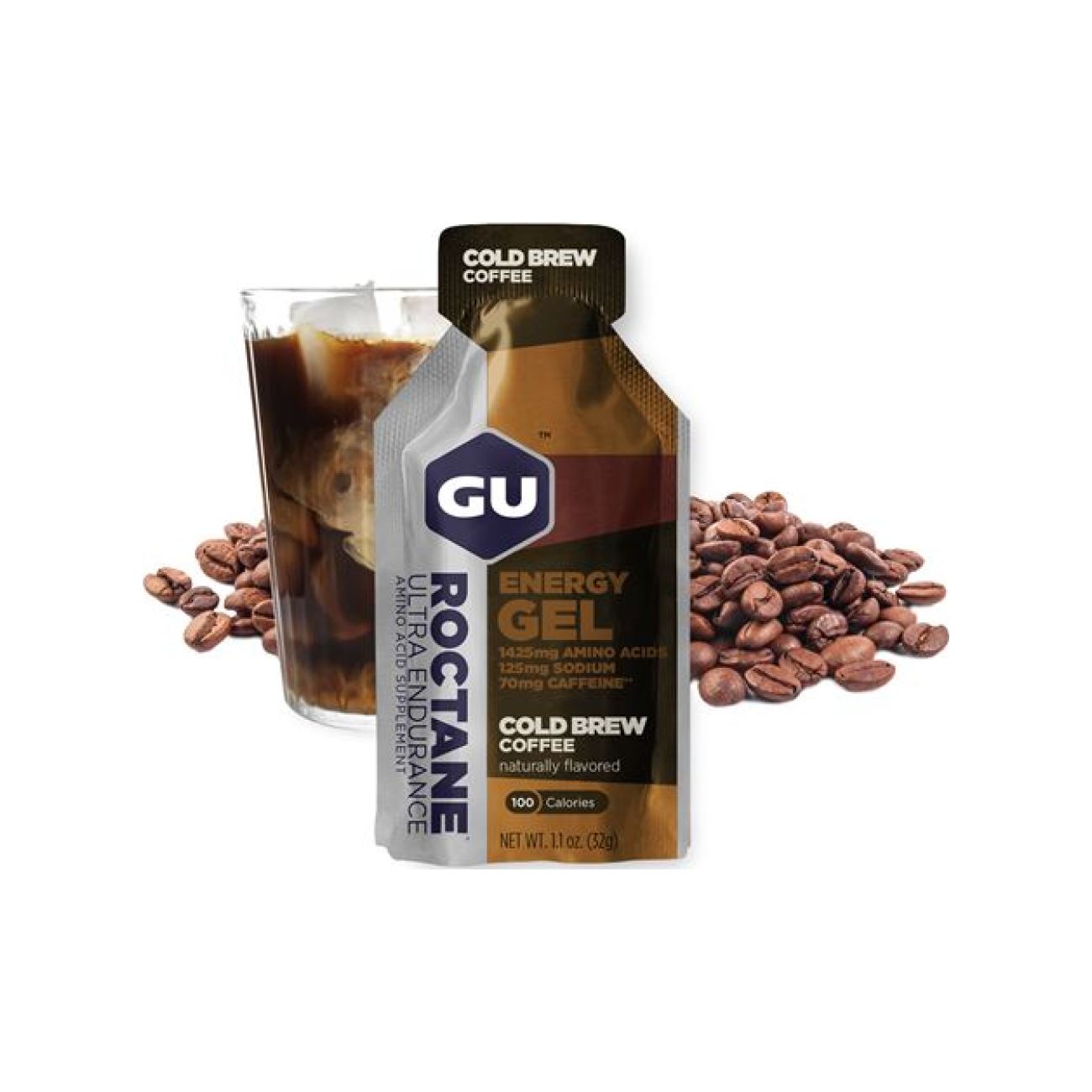 Levně GU Cyklistická výživa - ROCTANE ENERGY GEL 32 G COLD BREW COFFEE