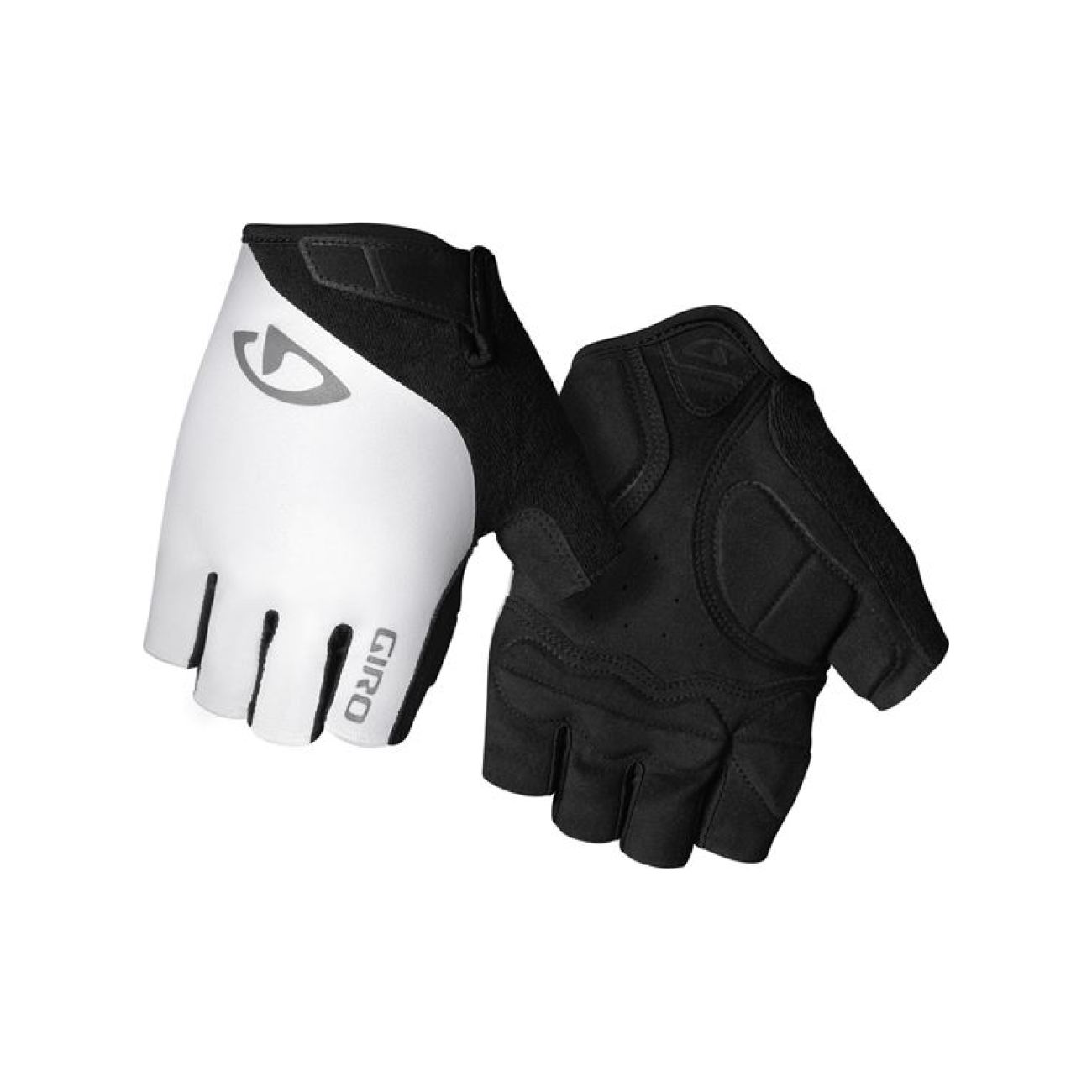 
                GIRO Cyklistické rukavice krátkoprsté - JAG - bílá L
            